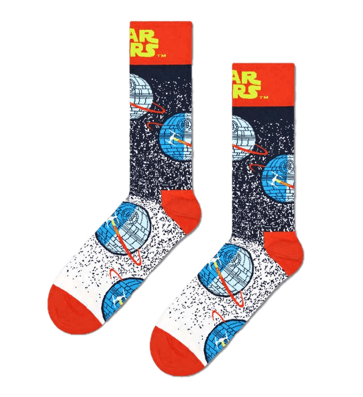 Calcetines Happy Socks Star Wars™️ Death Star Crew - ECRU