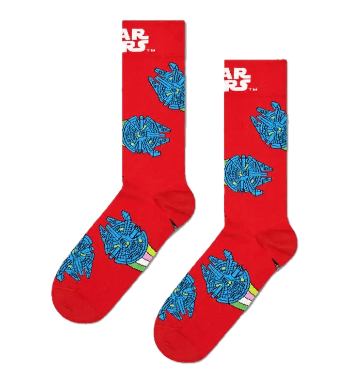 Calcetines Happy Socks Star Wars™️ Millennium Falcon Crew - ECRU