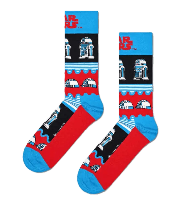 Calcetines Happy Socks Star Wars™️ R2-D2 Crew - ECRU