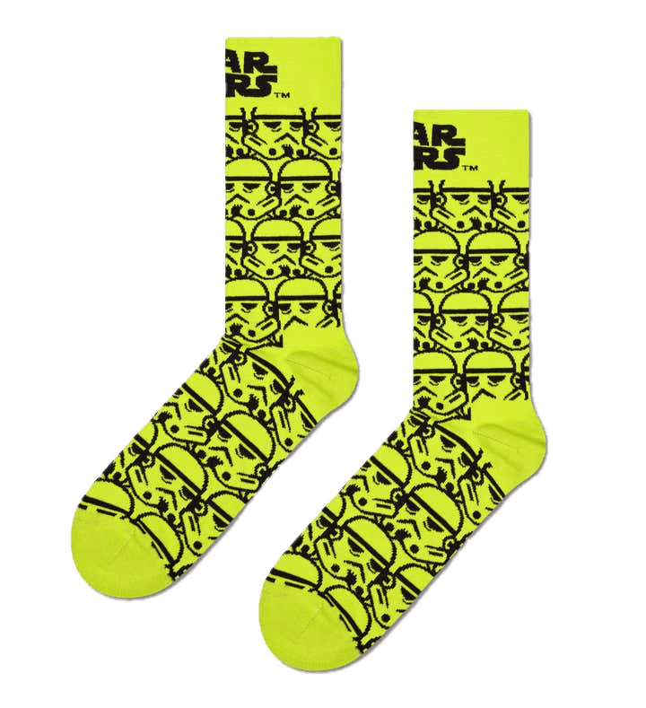 Calcetines Happy Socks Star Wars™️ Storm Trooper Crew - ECRU