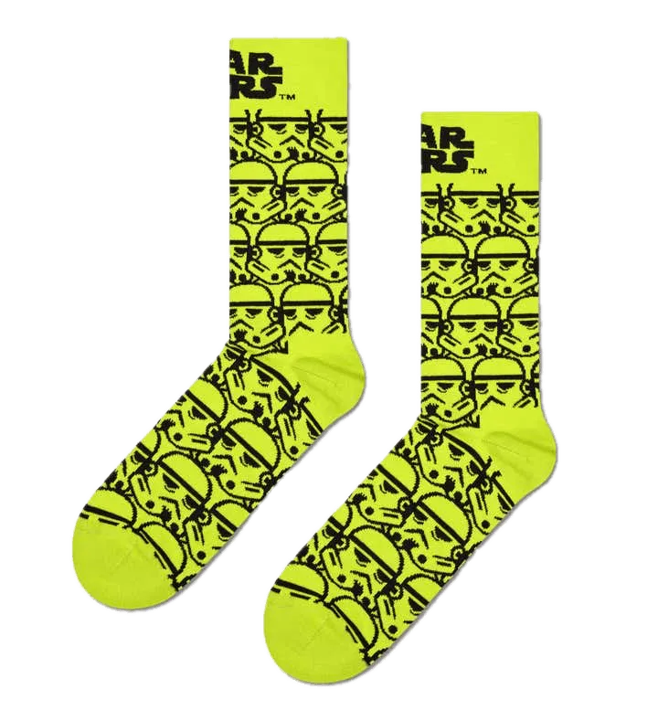 Calcetines Happy Socks Star Wars™️ Storm Trooper Crew - ECRU