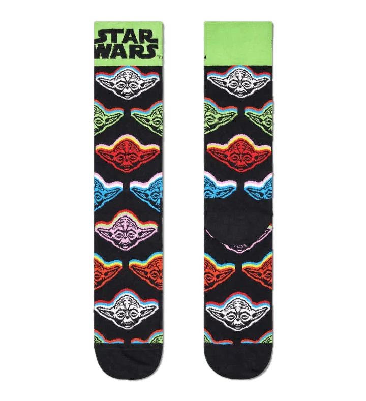 Calcetines Happy Socks Star Wars™️ Yoda Crew - ECRU