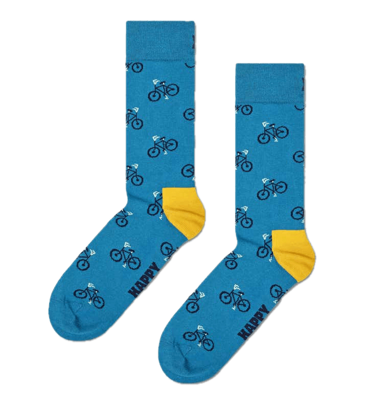 Calcetines Happy Socks Turquoise Bike Crew - ECRU