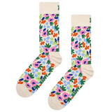 Calcetines Happy Socks White Flowers - ECRU