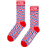Calcetines Happy Socks x Elton John Striped - ECRU