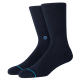 Calcetines Stance Icon Crew Dark Navy - ECRU
