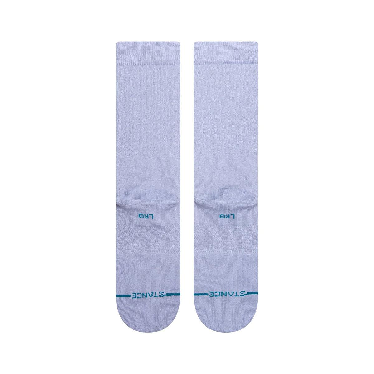 Calcetines Stance Icon Crew Lilac Ice - ECRU