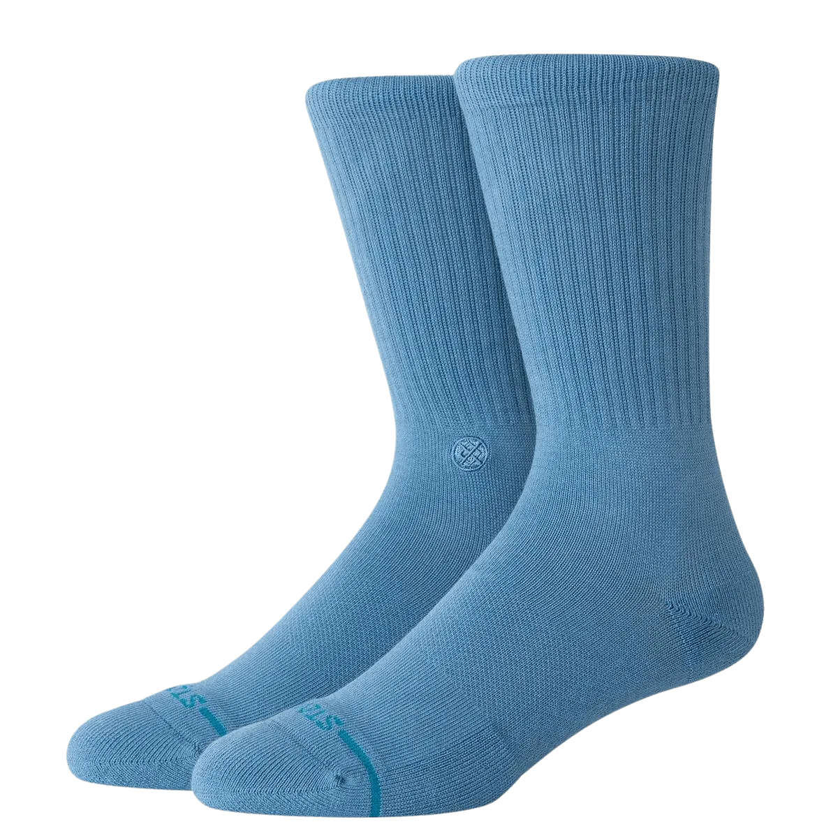 Calcetines Stance Icon Crew Steel Blue - ECRU