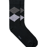 Calcetines TIFFOSI Paris verde oscuro de rombos, flat frontal