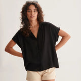 Camisa 24colours 30418 Black - ECRU