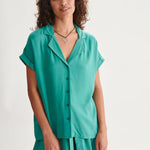 Camisa 24colours 30418 Verde - ECRU