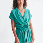 Camisa 24colours 30418 Verde - ECRU