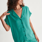 Camisa 24colours 30418 Verde - ECRU