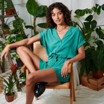 Camisa 24colours 30418 Verde - ECRU