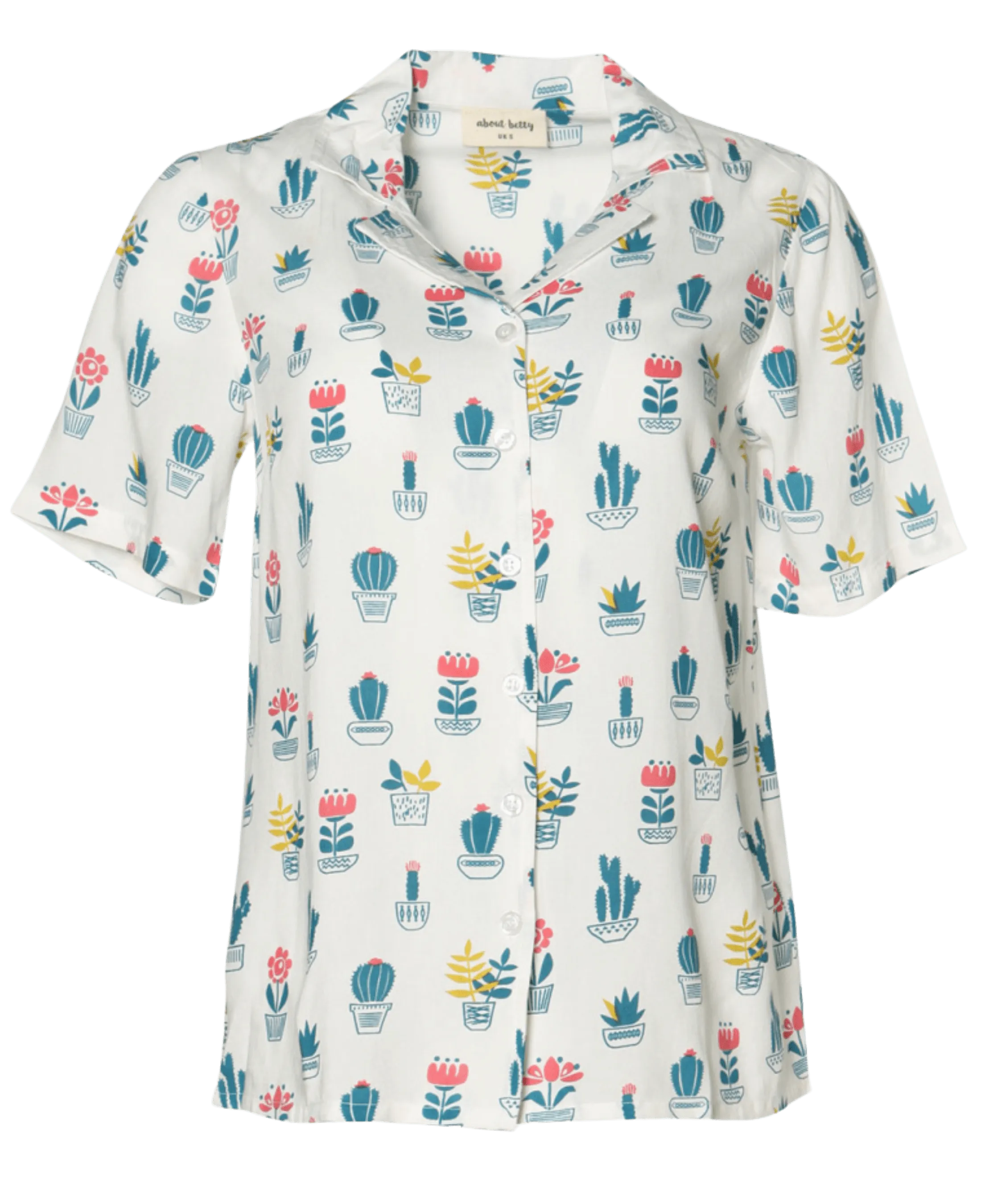 Camisa About Betty Cactus - ECRU