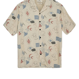 Camisa Anerkjendt Akleo Viscose Aop - ECRU