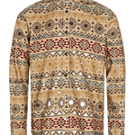 Camisa Anerkjendt Leif de Pana AOP Incense - ECRU