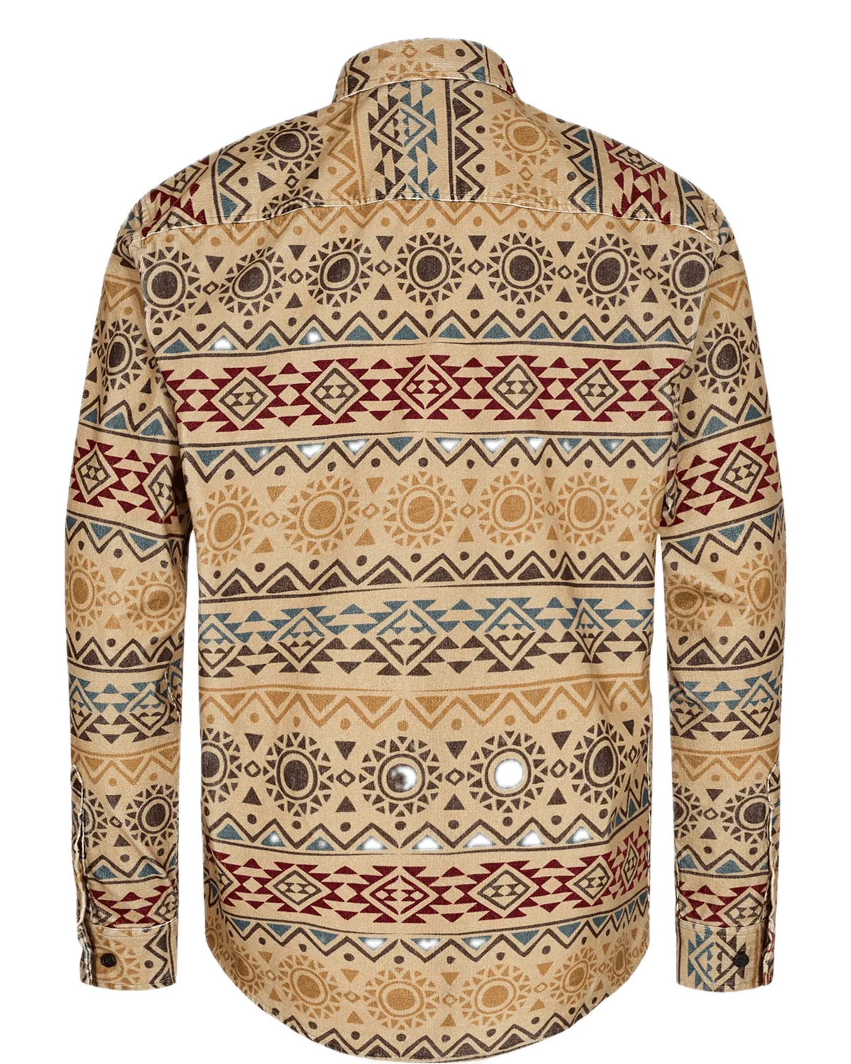 Camisa Anerkjendt Leif de Pana AOP Incense - ECRU