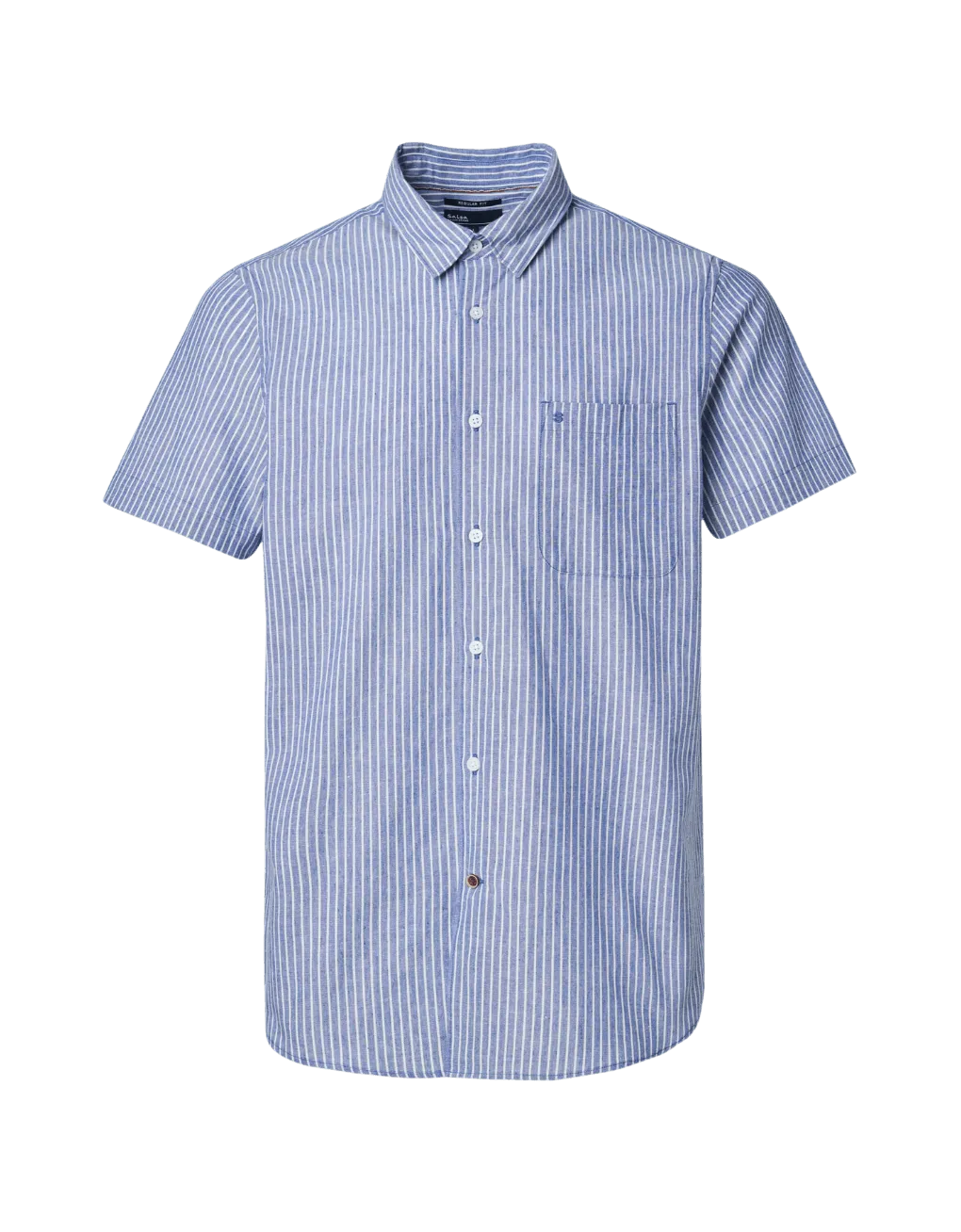 Camisa de Hombre Salsa de Lino Manga Corta - ECRU