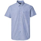 Camisa de Hombre Salsa de Lino Manga Corta - ECRU