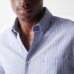 Camisa de Hombre Salsa de Lino Manga Corta - ECRU