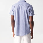 Camisa de Hombre Salsa de Lino Manga Corta - ECRU