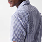 Camisa de Hombre Salsa de Lino Manga Corta - ECRU