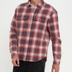 Camisa Deus Ex Machina Vacay Red Check - ECRU