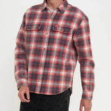 Camisa Deus Ex Machina Vacay Red Check - ECRU
