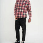 Camisa Deus Ex Machina Vacay Red Check - ECRU
