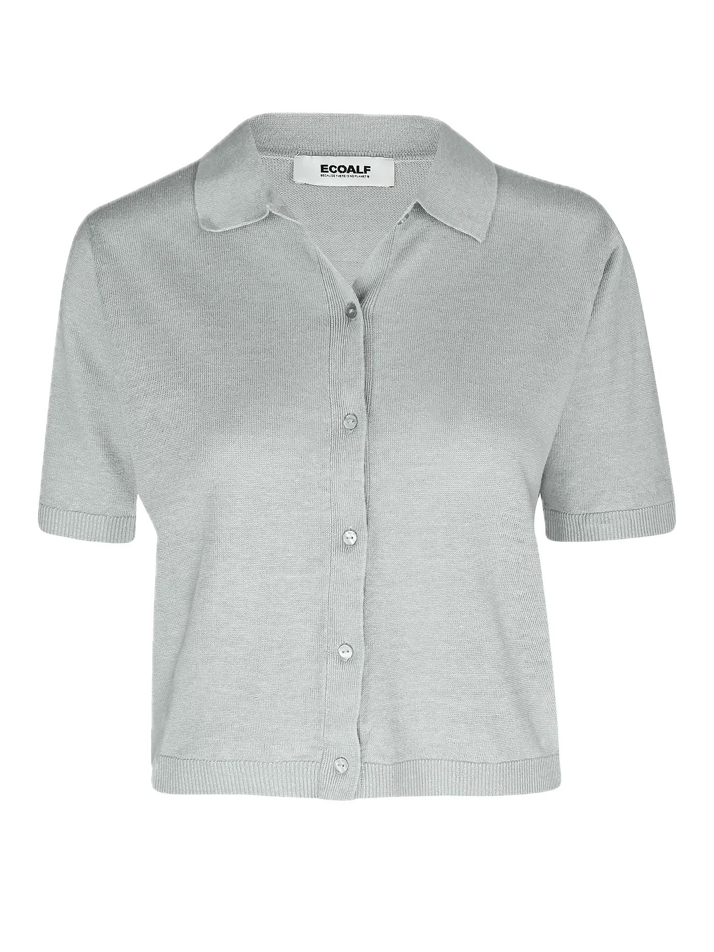 Camisa ECOALF de Punto Juniper Baby Blue - ECRU