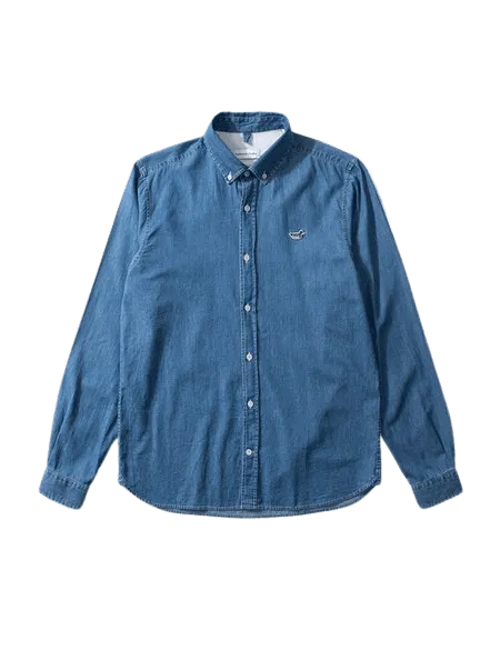 Camisa Edmmond Studios Bd Denim Shirt Duck Edition Plain Bleach - ECRU