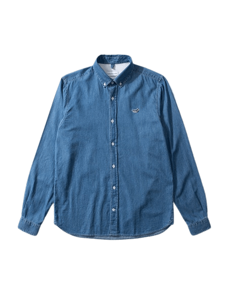 Camisa Edmmond Studios Bd Denim Shirt Duck Edition Plain Bleach - ECRU
