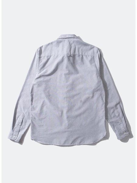 Camisa Edmmond Studios Bd Striped Shirt Duck Edition Plain Black - ECRU