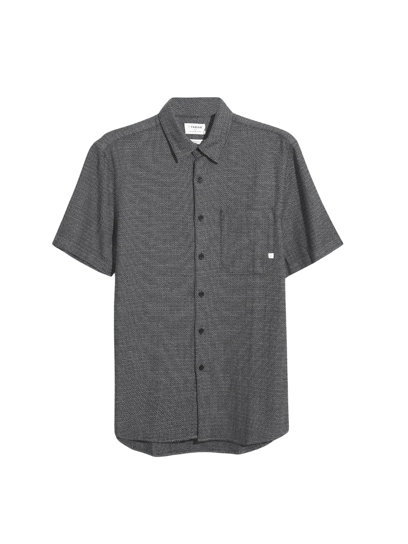 Camisa Farah Denzie Jacquard True Navy - ECRU