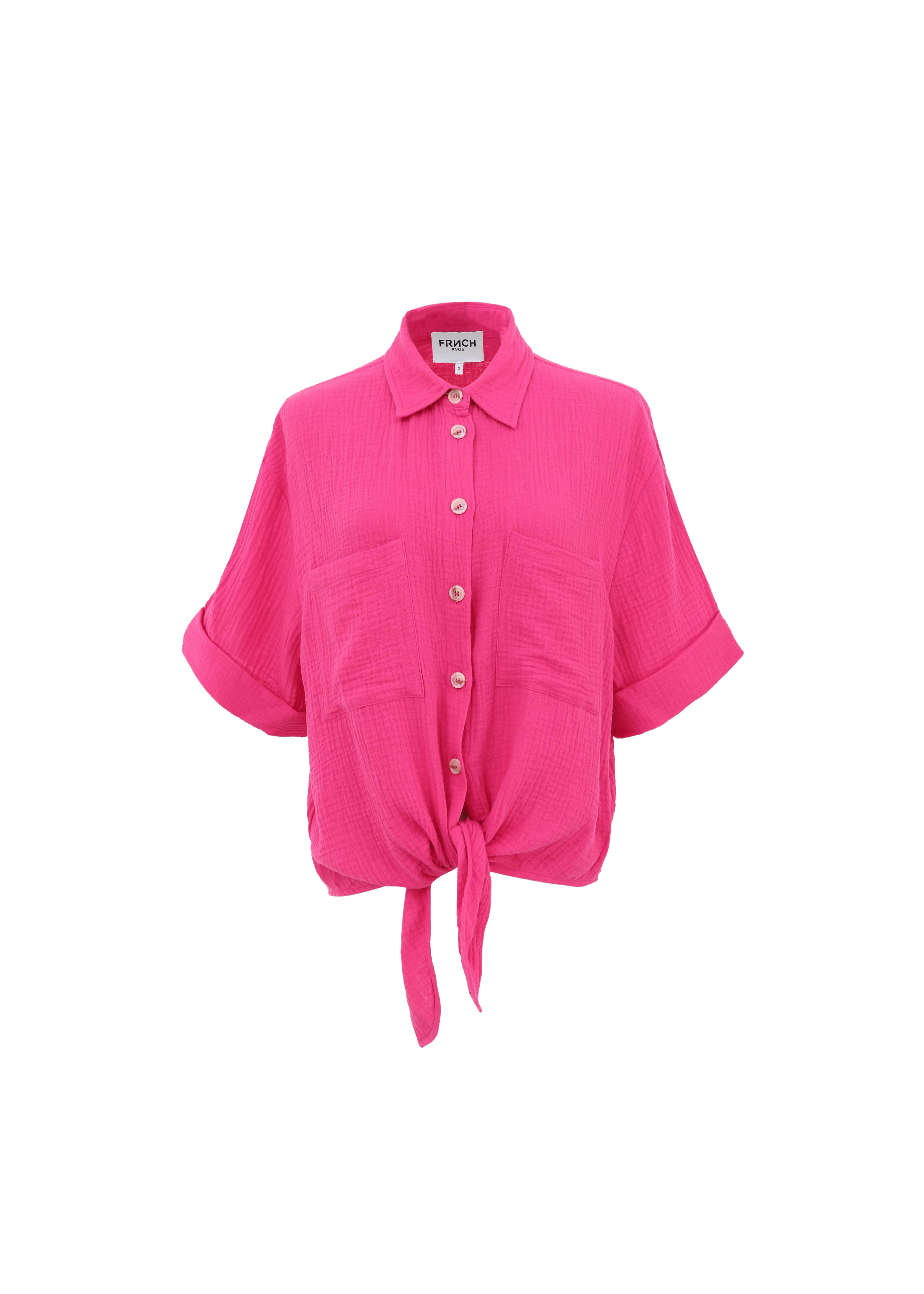 Camisa FRNCH Ebene Fuchsia - ECRU