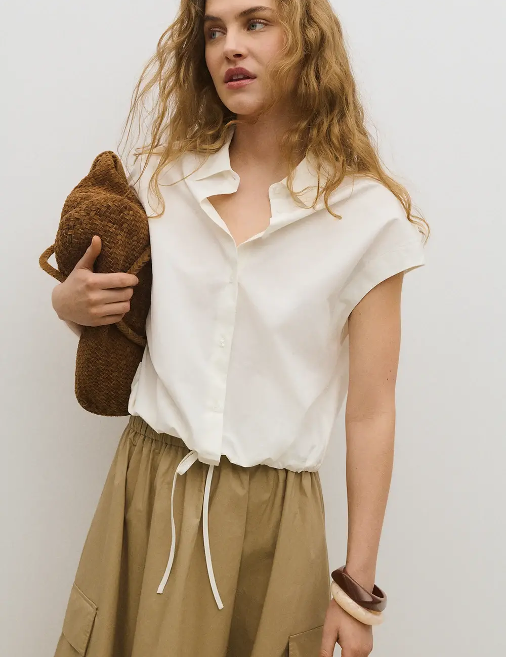 Camisa ESE O ESE Giorgio Off White