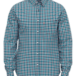 Camisa Levi's® Classic 1 Pkt Standard Terry Plaid Ocean Depths - ECRU