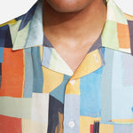 Camisa Olow Unisex Aloha Asbtract - ECRU