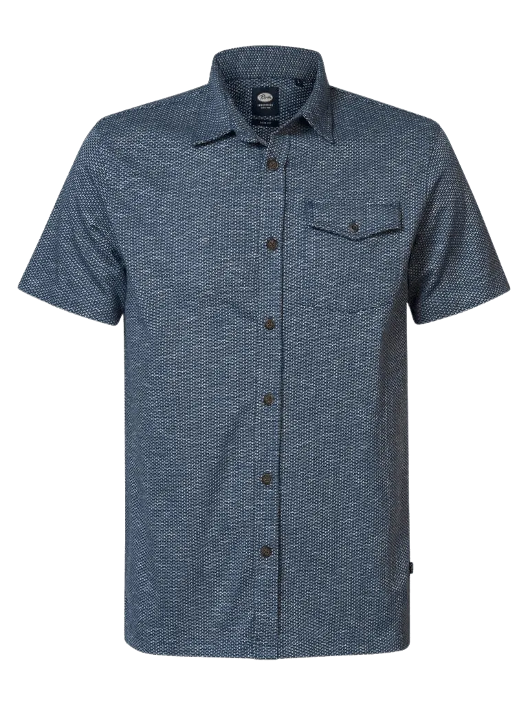 Camisa Petrol Industries AOP Seaglass - ECRU