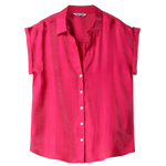 Camisa Salsa Jeans Satinada Rosa - ECRU