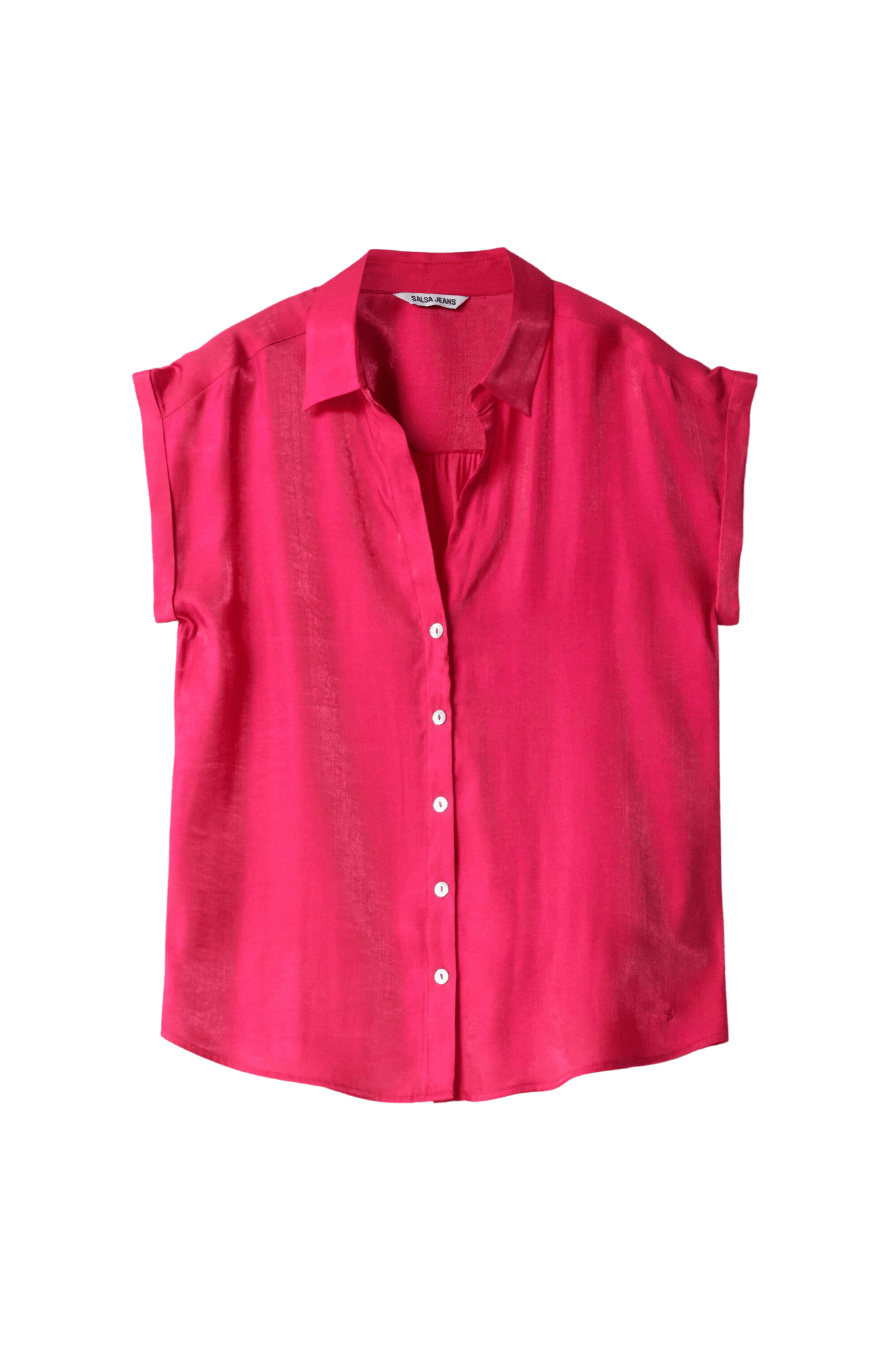 Camisa Salsa Jeans Satinada Rosa - ECRU