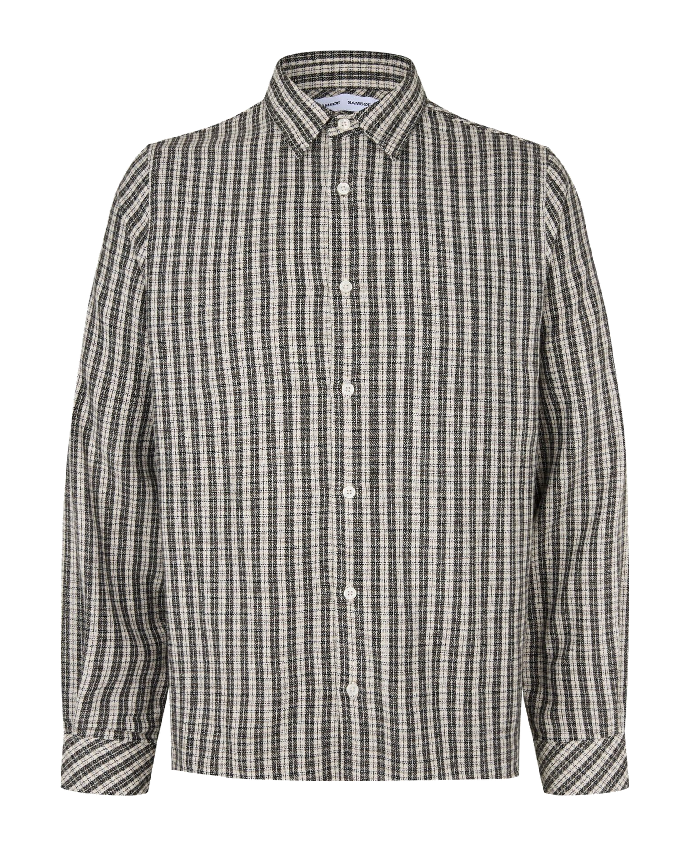 Camisa SAMSØE SAMSØE Saryan X Shirt 16194 Brown Ch. — frente
