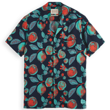 Camisa Scotch & Soda de manga corta con estampado completo - ECRU