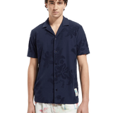 Camisa Scotch & Soda Terry Jacquard - ECRU