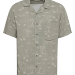 Camisa !Solid Ian Vetiver - ECRU