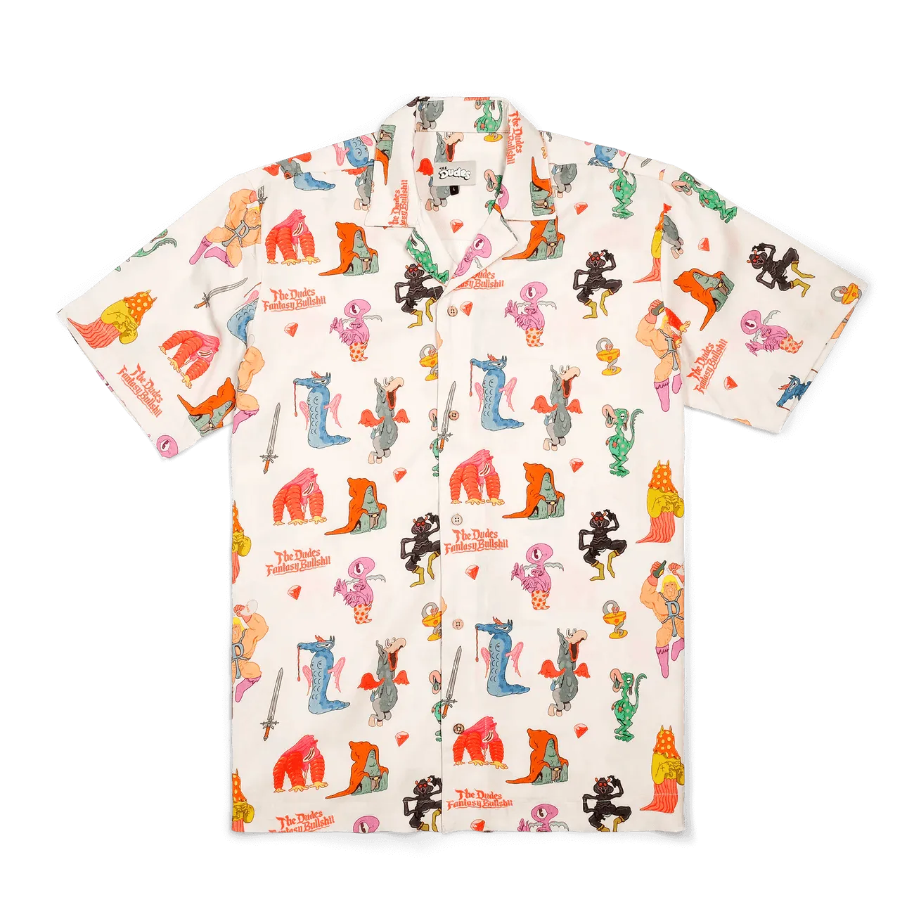 Camisa The Dudes Hawaiian Fantasy Bullshit - ECRU