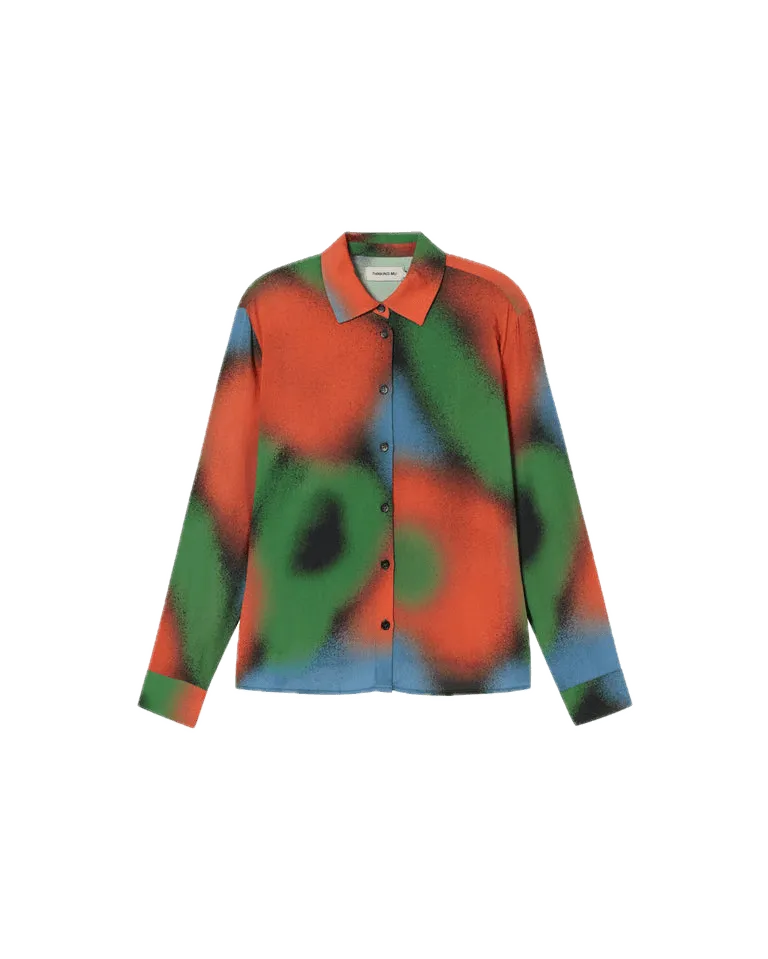 Camisa Thinking Mu Negra Dust Kati - ECRU