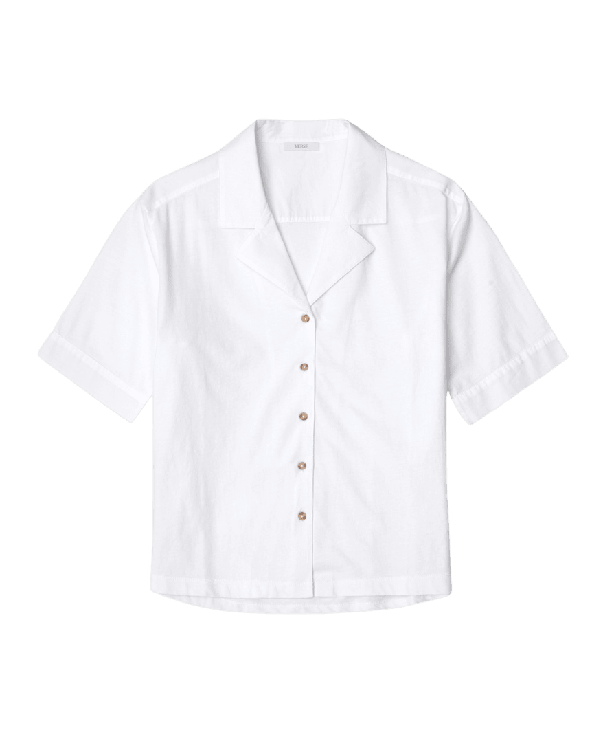 Camisa Yerse 100% Algodón Blanco - ECRU