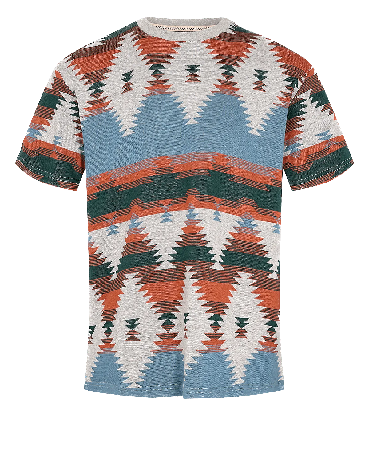 Camiseta Anerkjendt Akkikki Jacquard Chili - ECRU